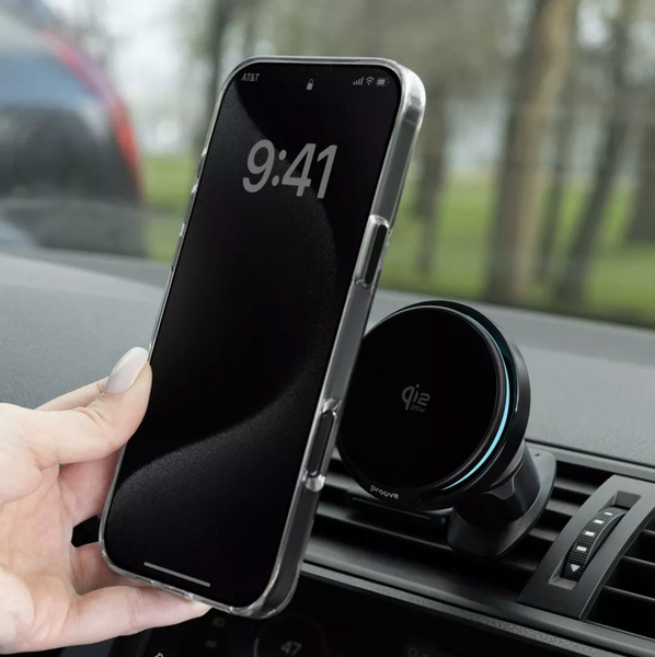 Магнітний автотримач Proove Spark Qi2.2 25W з активним охолодженням, бездротовою зарядкою та RGB-підсвіткою 00710 фото