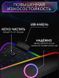 RGB коврик 35х25 см для мишки та клавіатури ws049 фото 4