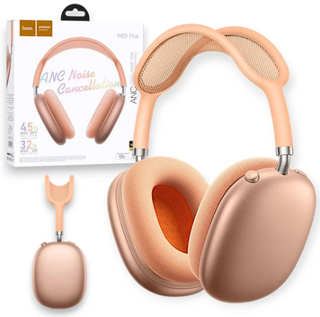 Беспроводные наушники Hoco W65 Plus ANC с шумоподавлением и Bluetooth 5.4 orange 0325 фото