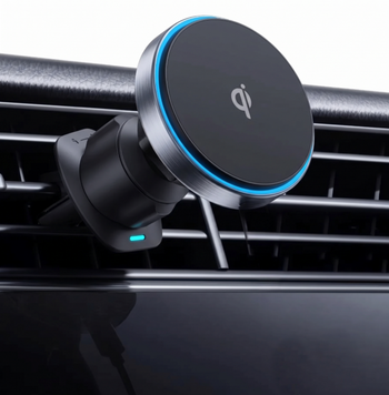 Магнитный автомобильный Proove Titanium Circle Qi2 15W Magnetic Ring с беспроводной зарядкой для телефона 00711 фото