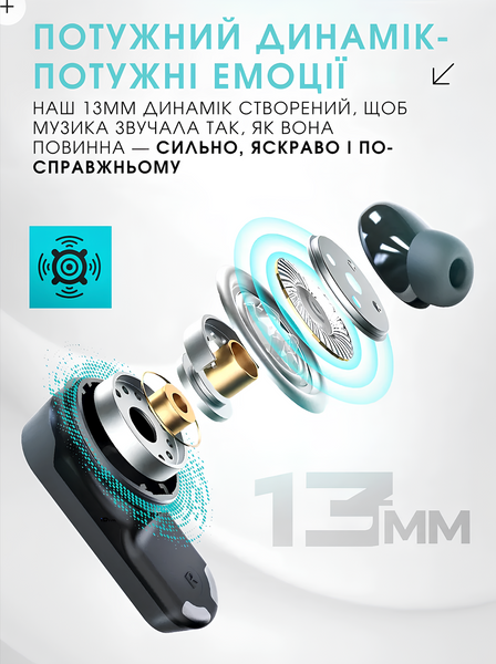 Бездротові ігрові Bluetooth навушники Langsdom Zeta TG16 з шумоподавленням ANC та RGB-підсвіткою. Ігрові вакуумні блютуз навушники для геймерів 0351 фото