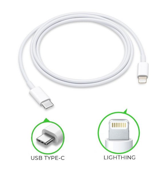 Кабель быстрой зарядки Type-C (USB-C) to Lightning 1м ws013 фото