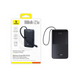 Внешний аккумулятор, повербанк Baseus EnerFill Bipow2 Pro 10000mAh 22.5W со встроенным кабелем и быстрой зарядкой 0367 фото 5
