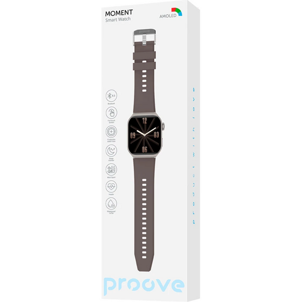 Багатофункціональні смарт-годинник Proove Moment з AMOLED екраном. Розумний годинник 0227 фото