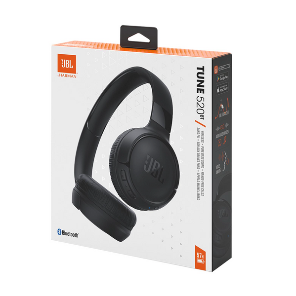 Накладна гарнітура JBL Tune 520BT Black. Накладні безпровідні Bluetooth навушники з фірмовим басом 0451 фото