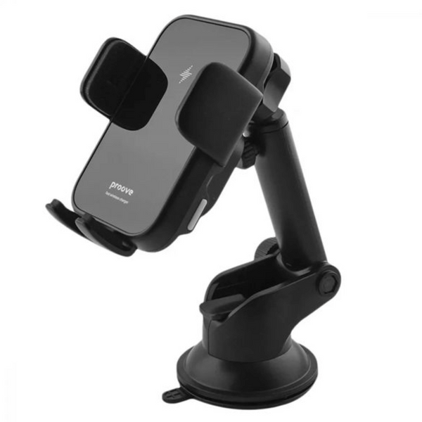 Автодержатель Proove Triple Clamp 15W с беспроводной зарядкой Qi. Автодержатель с зарядкой Qi для iPhone и Android 00431 фото