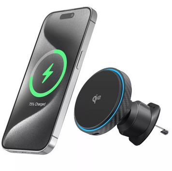 Магнитный автодержатель Proove Graphite Circle Qi2 15W Magnetic Ring с беспроводной зарядкой 00700 фото