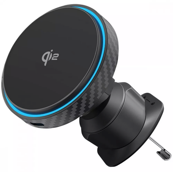 Магнітний автотримач Proove Graphite Circle Qi2 15W Magnetic Ring з бездротовою зарядкою  00700 фото