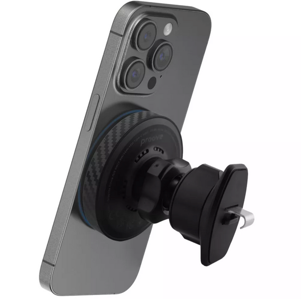 Магнітний автотримач Proove Graphite Circle Qi2 15W Magnetic Ring з бездротовою зарядкою  00700 фото