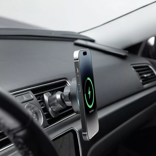 Автотримач для телефона з бездротовою зарядкою Proove Light Circle 15W 00705 фото