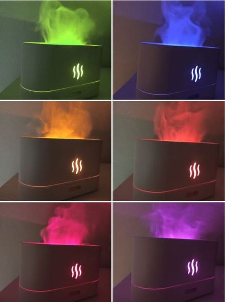 Зволожувач повітря з ефектом полум'я та ароматерапією ws035 фото