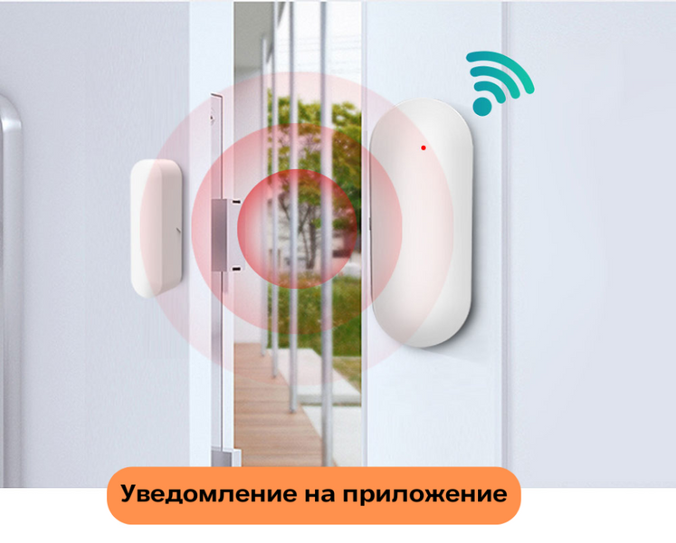 Бездротовий Wi-Fi датчик відкриття для дверей та вікон ws036 фото
