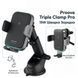 Держатель в машину с беспроводной зарядкой Proove Triple Clamp Pro 15W 0154 фото 1
