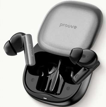 Бездротові навушники Proove NoLimit TWS AN. Вакуумні навушники - потужний звук, Bluetooth 6.0 та гібридне шумозаглушення. 00395 фото
